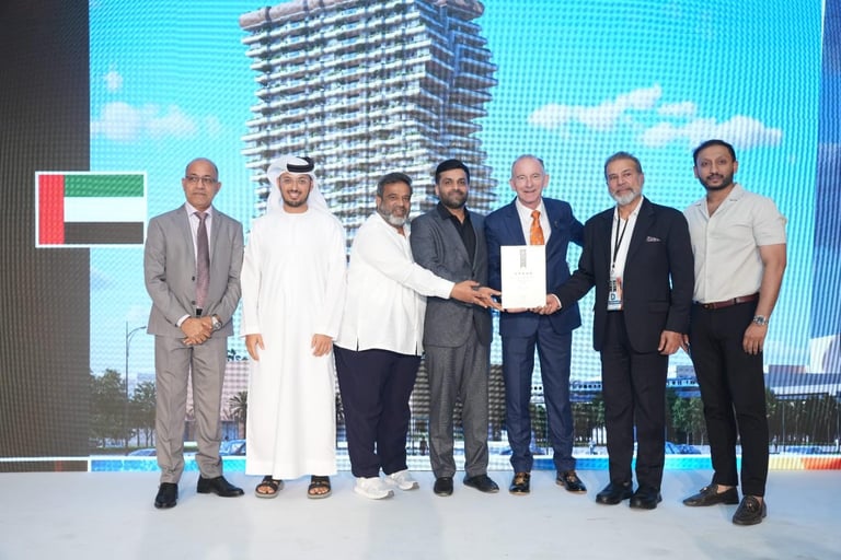 Bearys Global’s Maiden Venture “Bearys Wafira” Wins International Property Award for Sustainable Residential Development in Dubai.